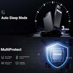 باکس هارد 2.5 اینچ Type-C 3.1 gen2 یوگرین US221