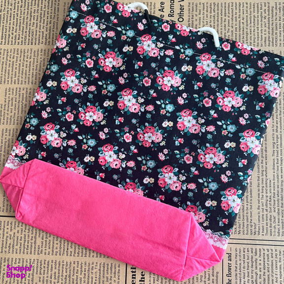 ساک هدیه پارچه ای طرح رزگاردن سایز 27×30 سانتی متر