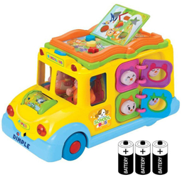 اسباب بازی موزیکال اتوبوس مدرسه هولی تویز مدل 796 Children Electric Bus Music Car