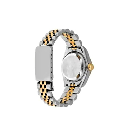 ست ساعت مچی عقربه ای زنانه و مردانه طرح رولکس مدل دیت جاست کد SR/GD/BK