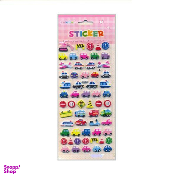 استیکر برجسته طرح ماشین ها