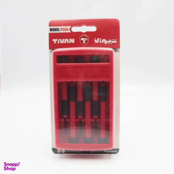 پیچ گوشتی ساعتی تیوان مدل YPGH-PS66 مجموعه 6 عددی