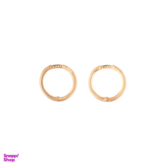 گوشواره حلقه ای طلا 18 عیار زنانه طلاجات مدل 1012