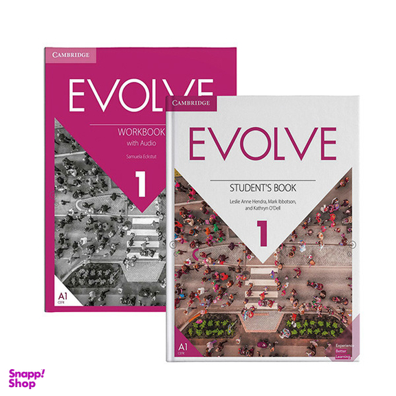 کتاب Evolve 1 به همراه کتاب کار اثر جمعی از نویسندگان انتشارات کمبریج