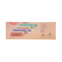 کیبورد و ماوس بی سیم مافی مدل candy fashion multicolor