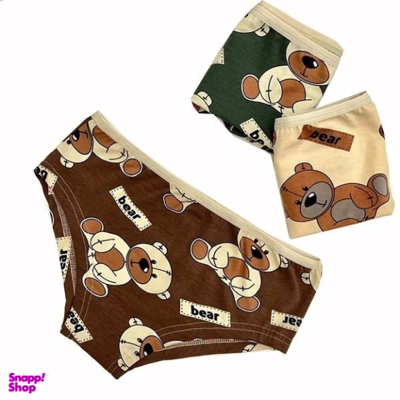 شورت زنانه مدل تدی مجموعه 3 عددی