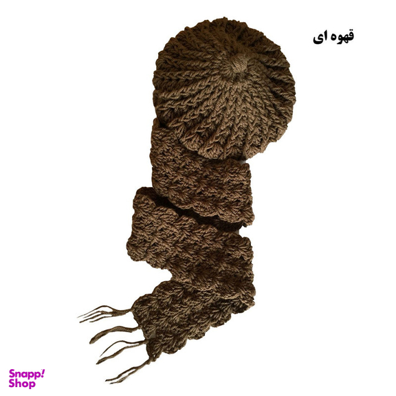 ست کلاه و شال گردن بافتنی مدل 00121