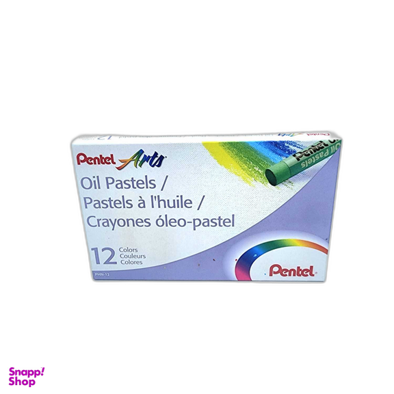 پاستل روغنی 12 رنگ پنتل کد PHN-12