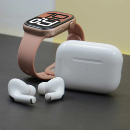 ساعت هوشمند ورنا مدل W46 max مجموعه ۷ بندی به همراه هندزفری بی سیم Airpod pro