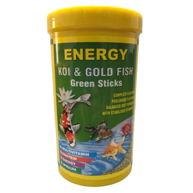 غذا ماهی انرژی مدل koi & Gold Fish Green Sticks وزن 100 گرم
