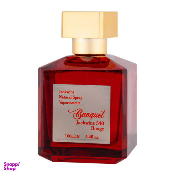 ادوپرفیوم زنانه جکوینز مدل بانکوییت 540 رژ حجم 100 میلی لیتر