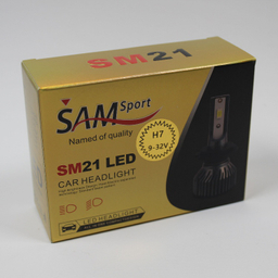 لامپ هدلایت خودرو سام مدل SM21 پایه H7 بسته 2 عددی