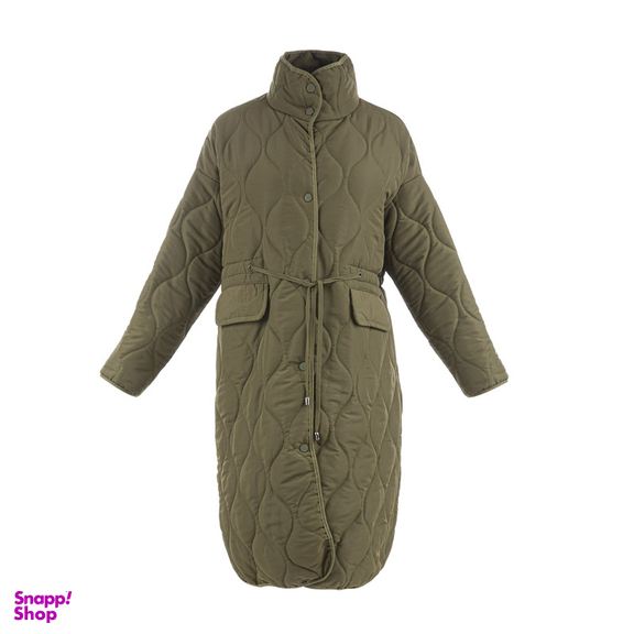 کاپشن زنانه سرژه مدل 219122 رنگ یشمی