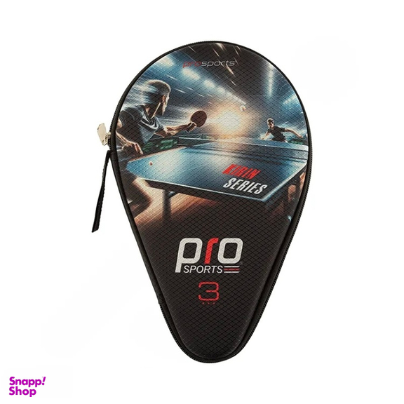 راکت پینگ پنگ پرو اسپرتز مدل 3 ستاره دسته FL به همراه کاور