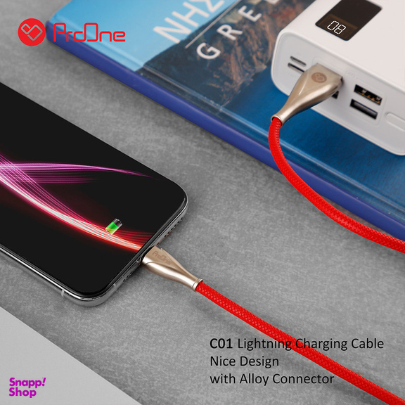 کابل تبدیل USB به لایتنینگ پرووان مدل PCC115 طول 1 متر