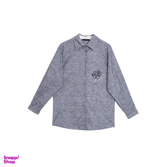 تونیک زنانه برنس مدل گلسا رنگ طوسی