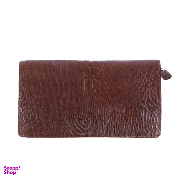 کیف پول چرم کروکو مدل سانوی