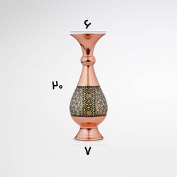 گلدان مسی خاتم کاری مدل صراحی کد 120