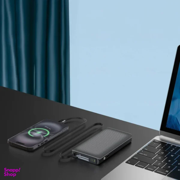 پاوربانک پاورولوژی مدل Retractable Cable PPBCHA71 ظرفیت 10000 میلی آمپر ساعت