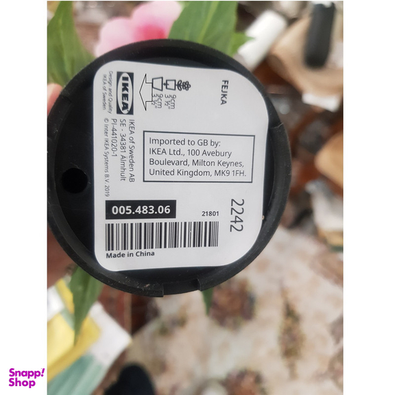 گلدان ایکیا مدل FEJKA کد 43806 به همراه گل مصنوعی