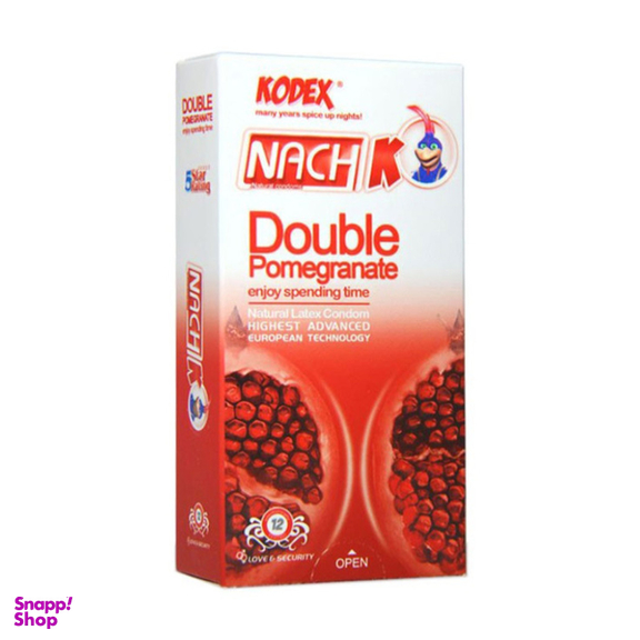 کاندوم ناچ کدکس مدل Double Pomegranate بسته 12 عددی