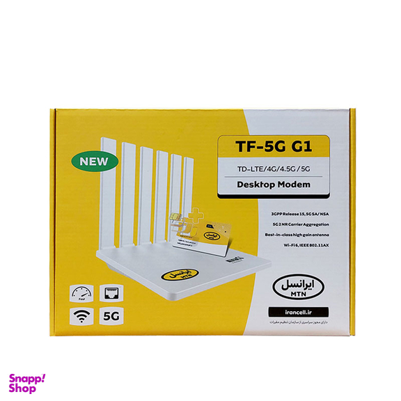 مودم 5G ایرانسل مدل TF-5G G1 به همراه سیم کارت هدیه