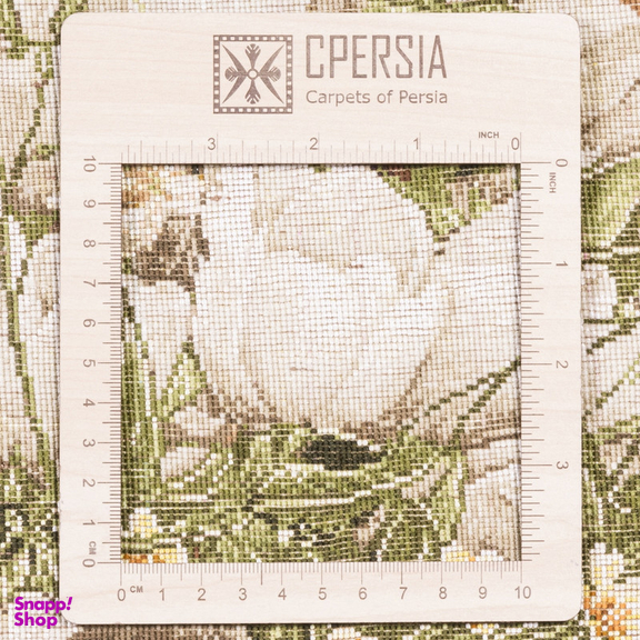 تابلو فرش دستباف سی پرشیا مدل گل لاله در گلدان مسی کد 903662