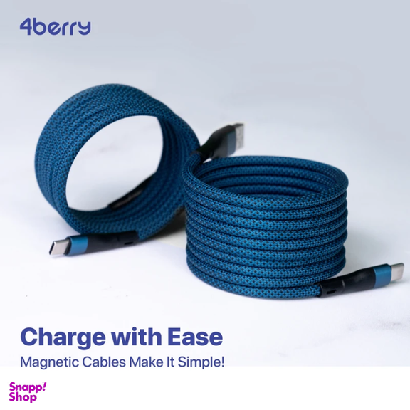 کابل تبدیل USB به Type-C فوربری مدل Magnetic KS-AC01-18W طول 1 متر