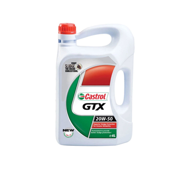 روغن موتور خودرو کاسترول مدل GTX 20W50 حجم 4 لیتر