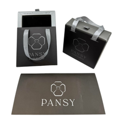 دستبند طلا 18 عیار زنانه پانسی طرح پر مدل D21065