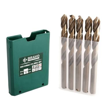 مته کبالت آهن براوو مدل 5S-10.5 سایز 10.5 میلی متر مجموعه 5 عددی