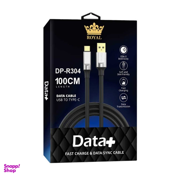 کابل تبدیل USB به Type-C دیتا پلاس مدل DP-R 304 طول 1 متر