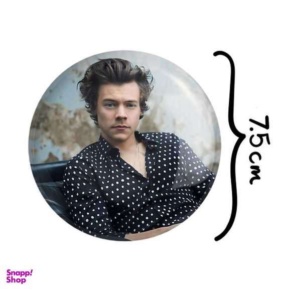 آینه جیبی خندالو مدل هری استایلز گروه موسیقی وان دایرکشن One Direction  کد 18941