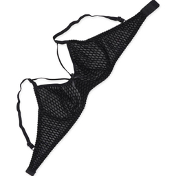 ست دو شورت و سوتین هارنس دار ژوبین طرح لونه زنبوری رنگ مشکی