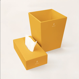 ست سطل و جای دستمال کاغذی لوپینه مدل IRIS-LP119