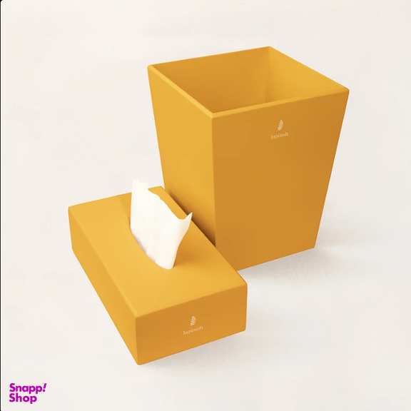 ست سطل و جای دستمال کاغذی لوپینه مدل IRIS-LP119
