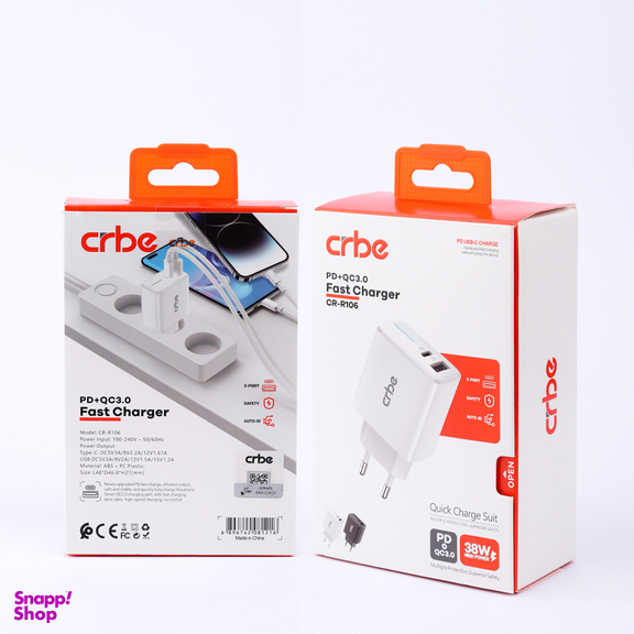 شارژر دیواری 38 وات کربی مدل CR-R106