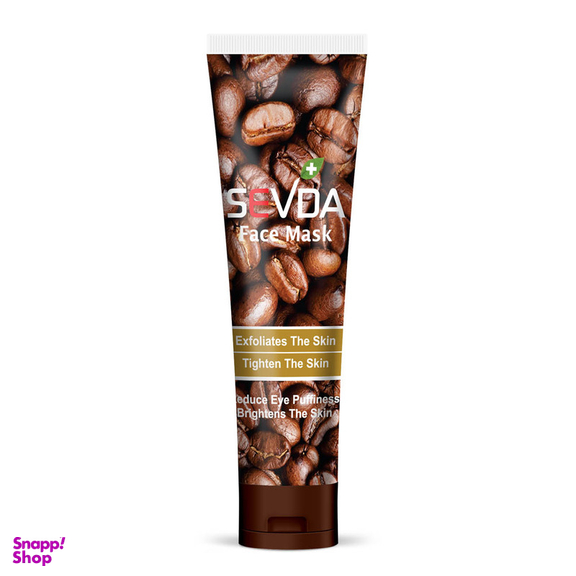 ماسک صورت سودا مدل قهوه و زرد چوبه حجم 100 میلی لیتر مجموعه 2 عددی