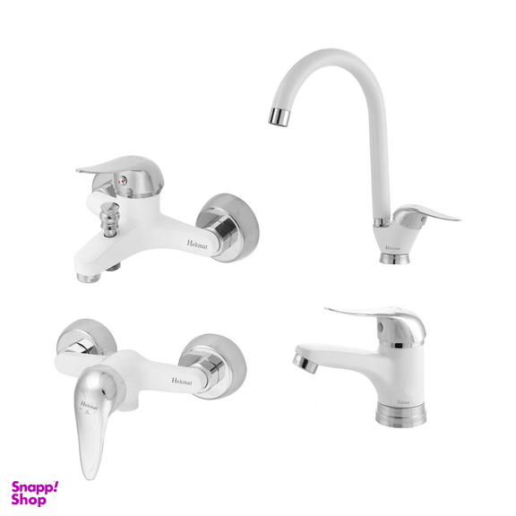 ست شیرآلات حکمت نشان مدل لیندا پلاس SK مجموعه 4 عددی