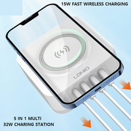 شارژر رومیزی بی سیم 32W الدینیو مدل AW004