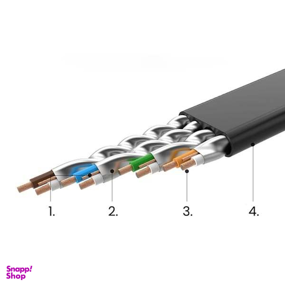 کابل شبکه Cat7 یوگرین مدل NW106 کد 30738 طول 50 سانتی متر
