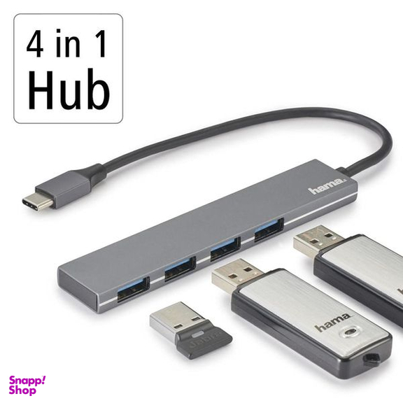 هاب  چهار پورت  USB-C هاما مدل 200101