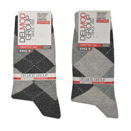 جوراب ساق بلند مردانه دل مد گروپ مدل 249008156 بسته 2 عددی