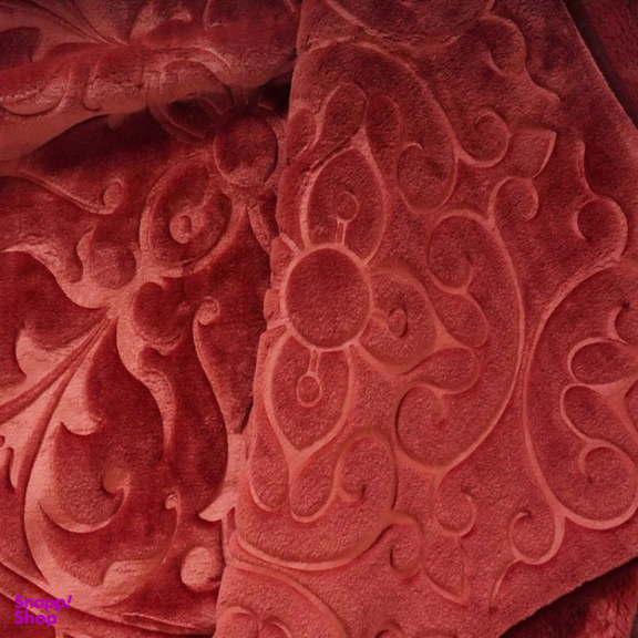 پتو گلبافت یک نفره مدل گل برجسته کد CHG1 سایز 160×220 سانتی متر