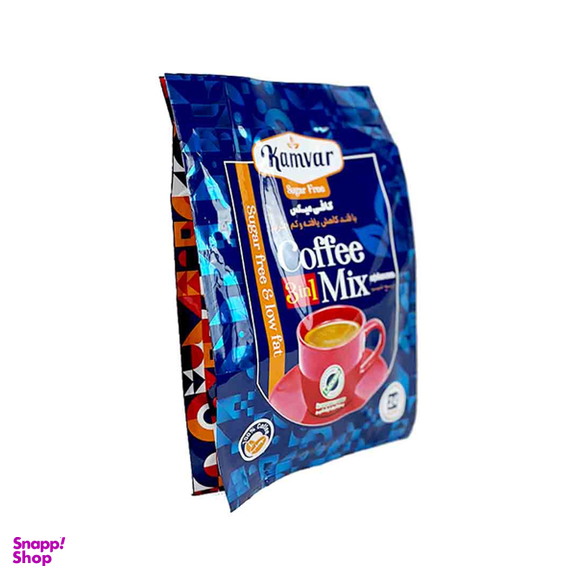 کافی میکس رژیمی و بدون قند کامور بسته 24 عددی