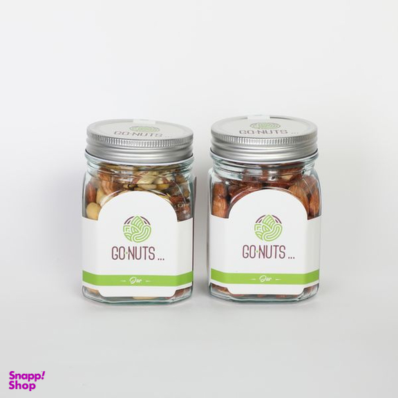 آجیل هدیه گلدانه 2 مخلوط و بادام درختی گوناتس وزن 400 گرم