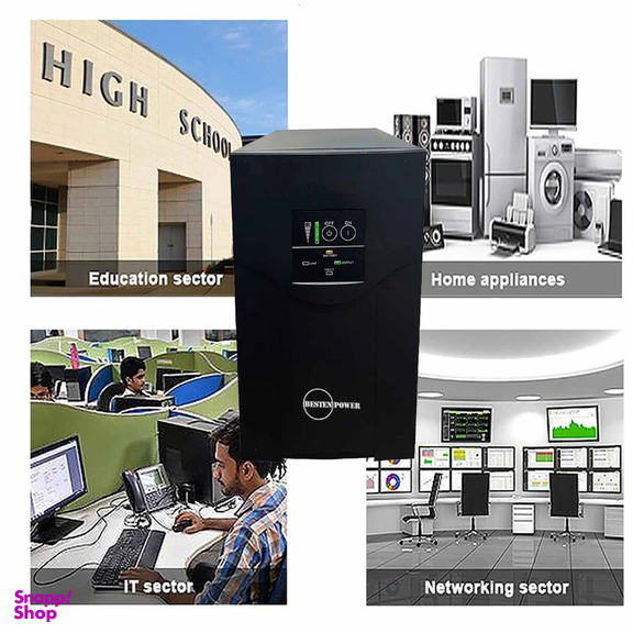 یو پی اس بستن پاور مدل BPOF-2000VA-18Ah ظرفیت 2000 ولت آمپر به همراه باتری داخلی