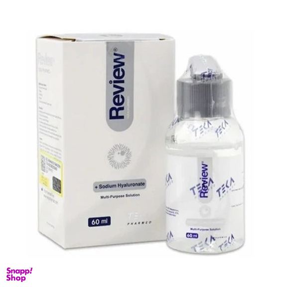 مایع شست و شوی لنز رویو مدل سدیم هیالورونات حجم 60 میلی لیتر
