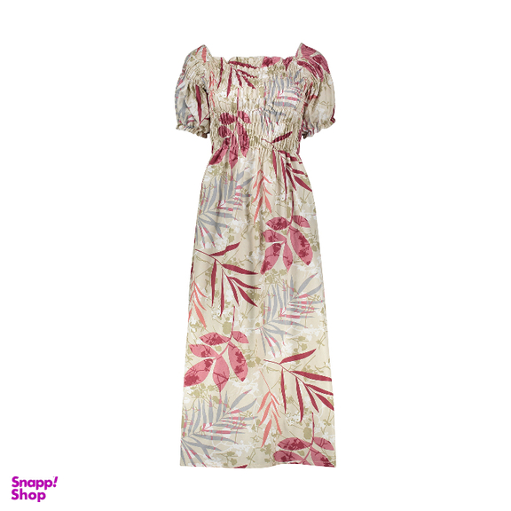 پیراهن ساحلی یقه خشتی زنانه ناتوسا مدل NT812-13