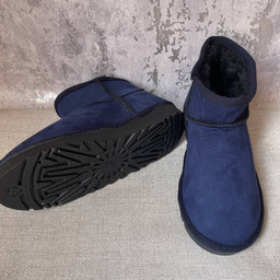 نیم بوت زنانه طرح آگ رنگ سرمه ای